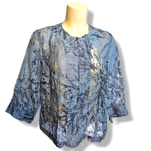 Coldwater Creek Lightweight sheer cardigan top Size PM 10-12